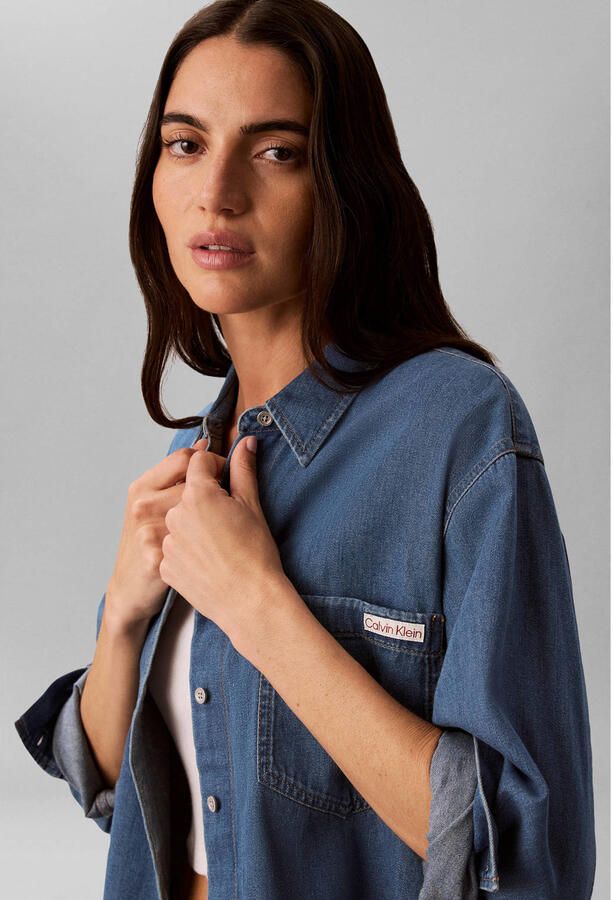 CALVIN KLEIN JEANS blouse mediumblauw - Foto 2