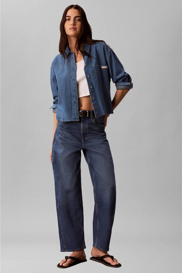 CALVIN KLEIN JEANS blouse mediumblauw - Foto 3