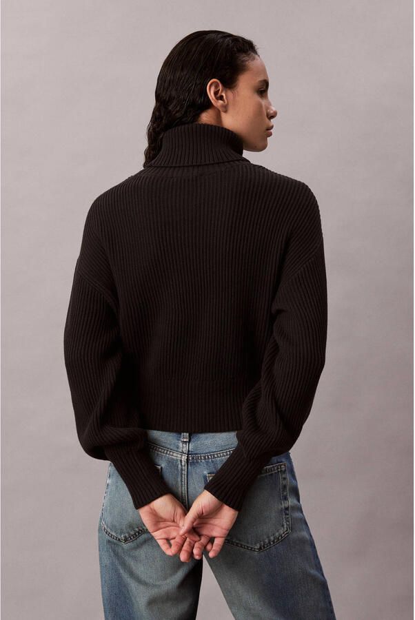 Calvin Klein Jeans Trui BLOWN UP CK LOOSE SWEATER CONTRA LV047D349G - Foto 2