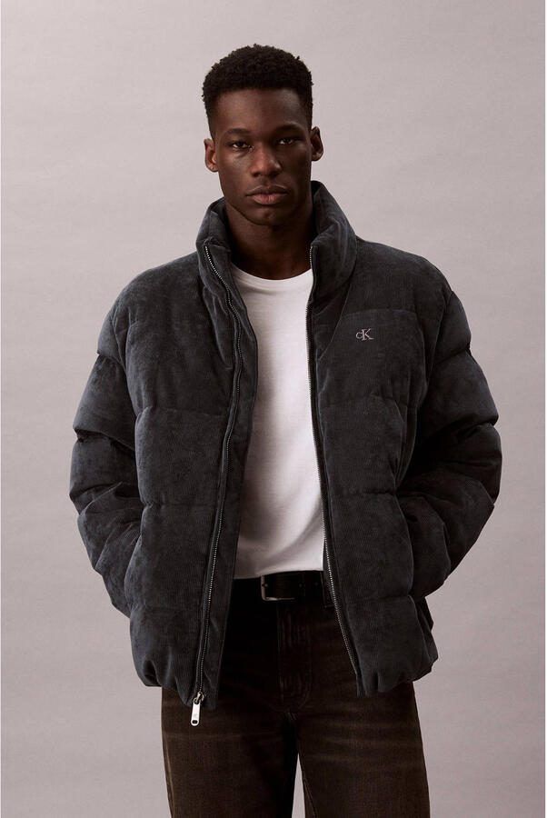 Calvin Klein Jeans Gewatteerd jack van corduroy met opstaande kraag en labelstitching - Foto 2