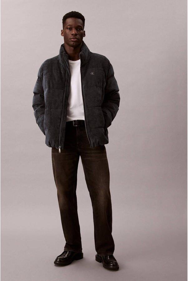 Calvin Klein Jeans Gewatteerd jack van corduroy met opstaande kraag en labelstitching - Foto 3