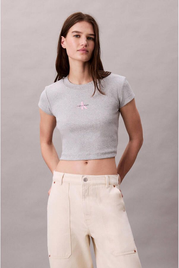 Calvin Klein Jeans T-shirt Korte Mouw MONOGRAM BABY TEE LV047AB802