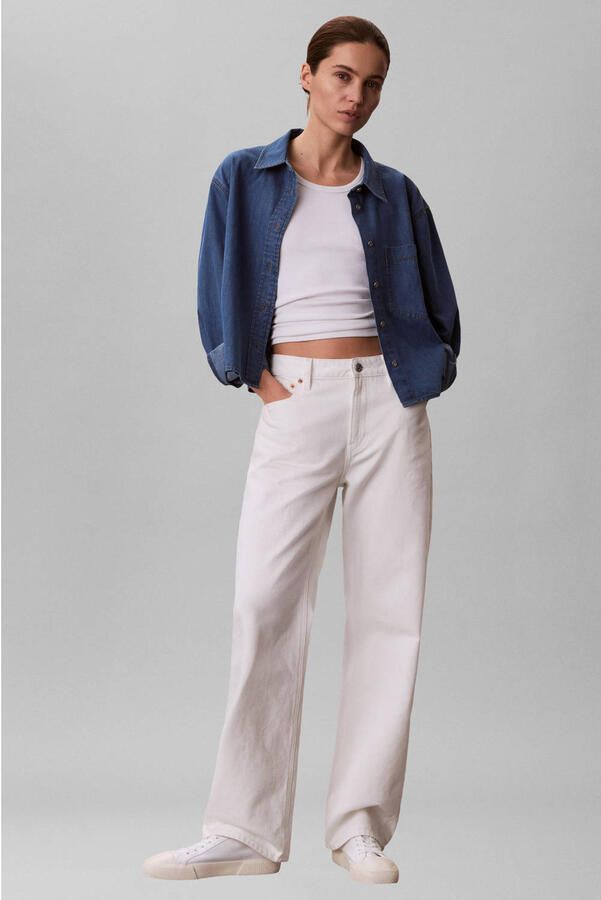 CALVIN KLEIN JEANS denim blouse medium blue denim - Foto 2