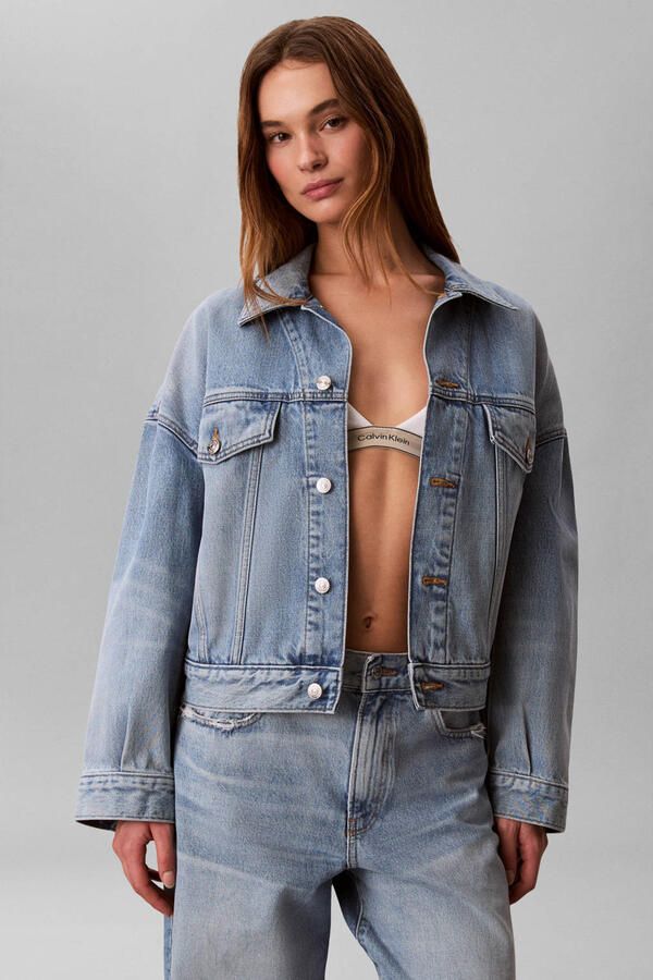 CALVIN KLEIN JEANS denim spijkerjas medium blue denim