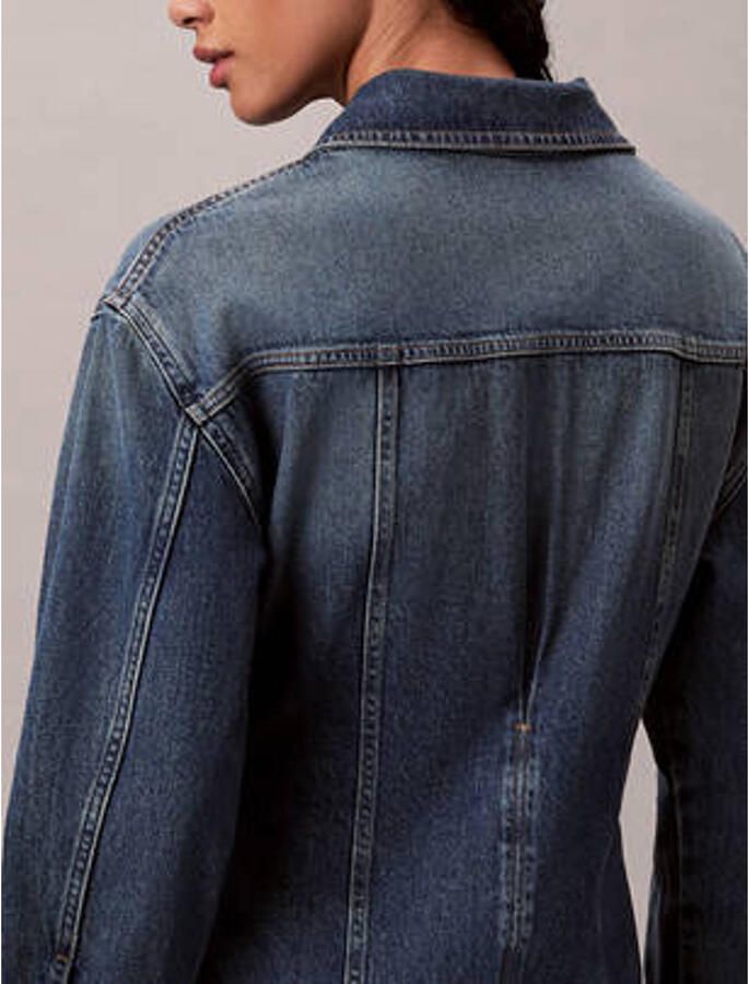 Calvin Klein Jeans jurk LS DENIM MINI DRESS Met ronde hals getailleerd - Foto 7