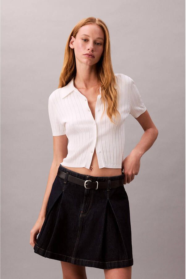 CALVIN KLEIN JEANS denim spijkerrok black denim - Foto 2