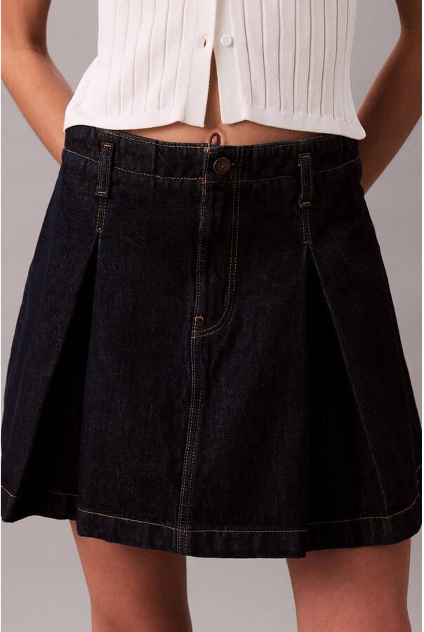 CALVIN KLEIN JEANS denim spijkerrok black denim