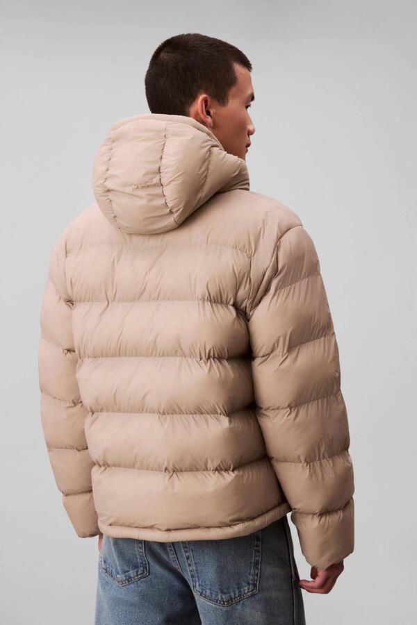 Calvin Klein Jeans Regular fit gewatteerd jack met logoprint model 'Monogram'