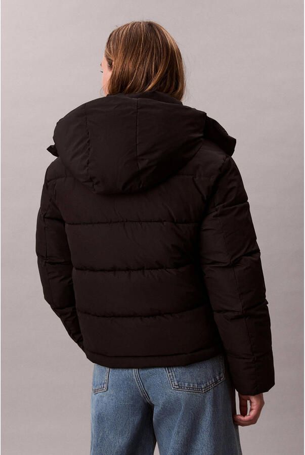 CALVIN KLEIN Dames Jassen Matte Monologo Mw Short Puffer Zwart - Foto 6