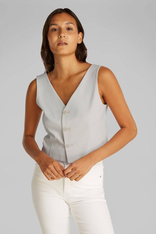 Calvin Klein Jeans Gilet met V-hals model 'MILANO' - Foto 3