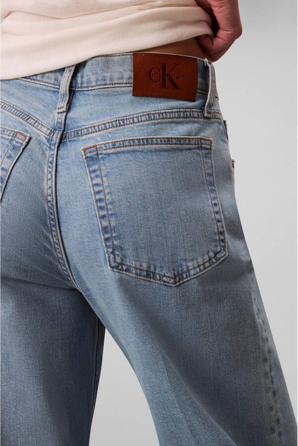 CALVIN KLEIN JEANS high waist wide leg jeans light blue denim - Foto 2