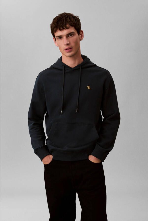 CALVIN KLEIN Heren Truien & Vesten Ls 350terry Eu Monogram Hoodie Petrol - Foto 5