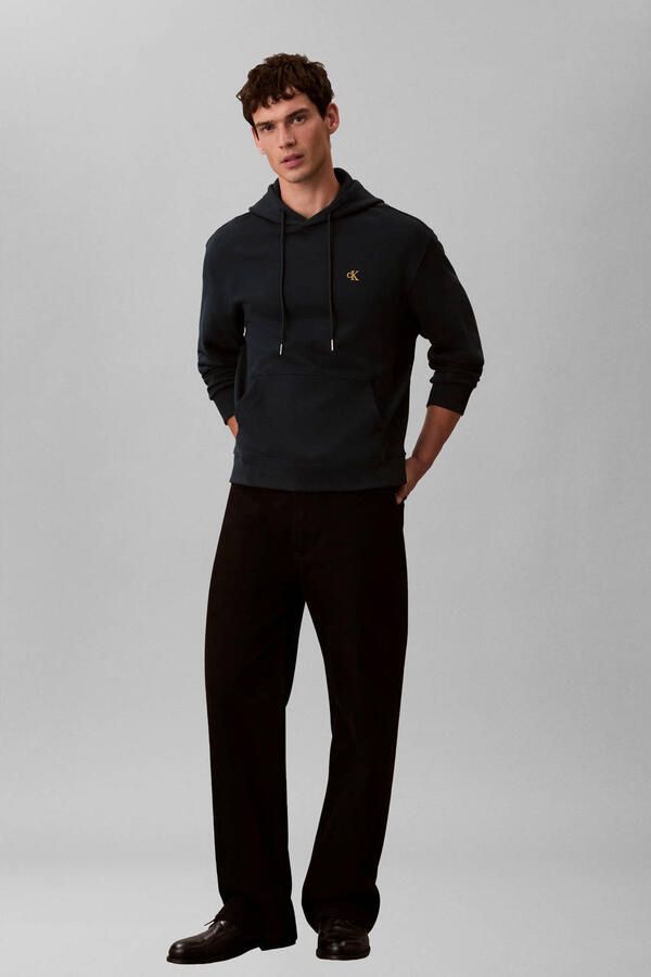 CALVIN KLEIN Heren Truien & Vesten Ls 350terry Eu Monogram Hoodie Petrol - Foto 6