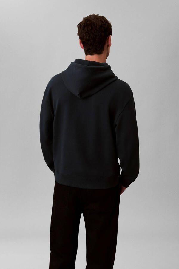 CALVIN KLEIN Heren Truien & Vesten Ls 350terry Eu Monogram Hoodie Petrol - Foto 7