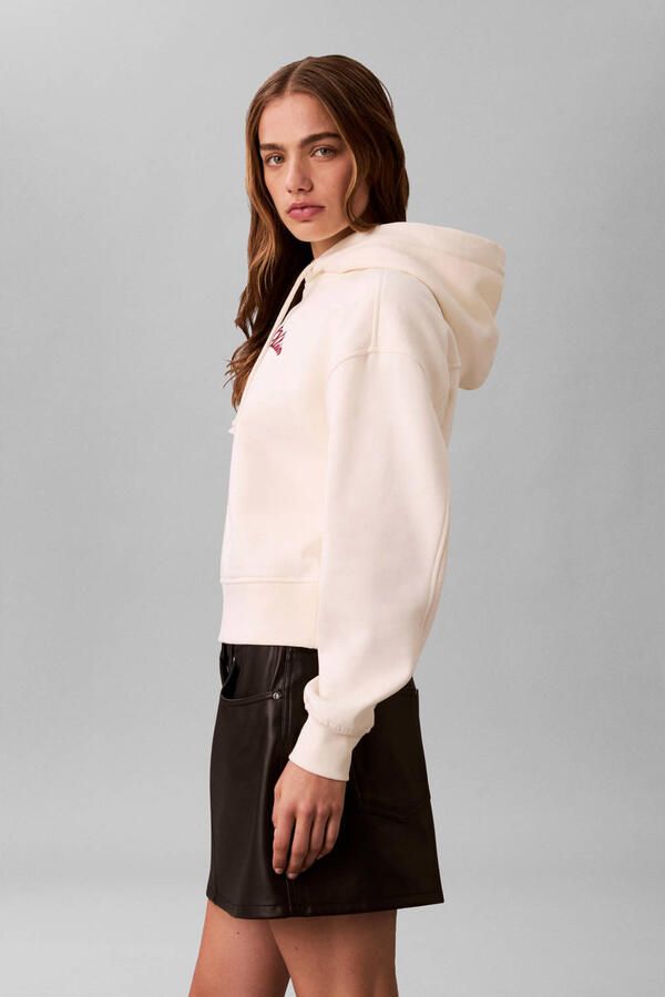 CALVIN KLEIN JEANS hoodie ecru