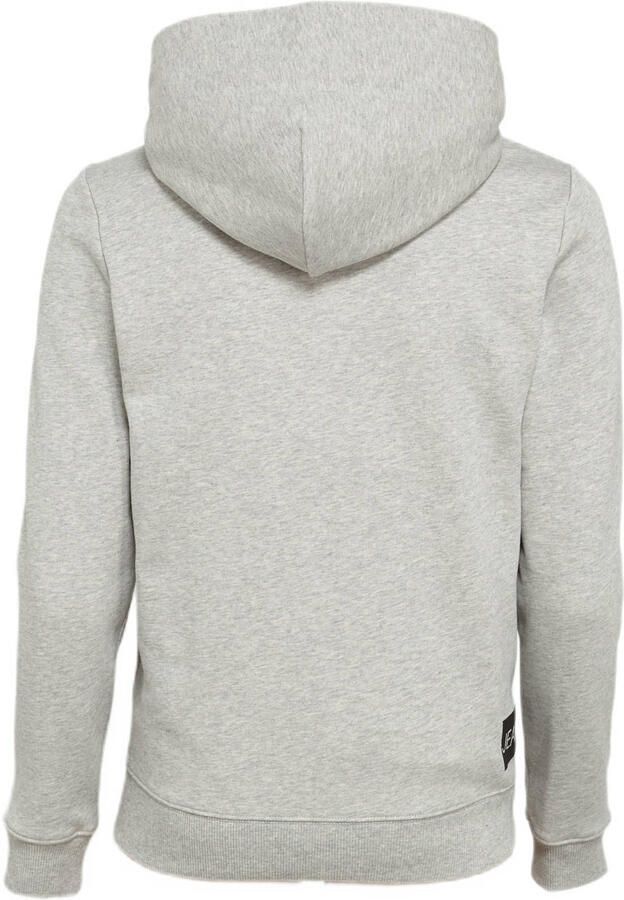Calvin Klein Jeans hoodie met logo grijs melange Sweater Logo 152