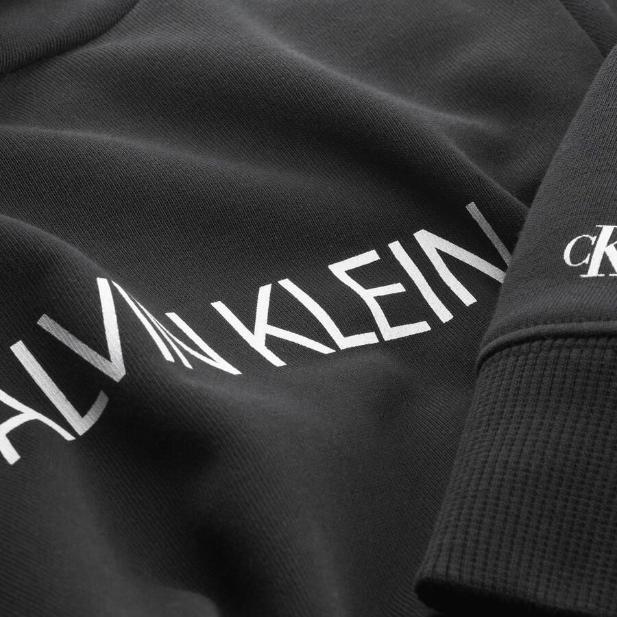 Calvin Klein Jeans hoodie met logo zwart wit Sweater Logo 128