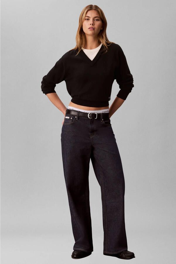 CALVIN KLEIN JEANS low waist baggy jeans donkerblauw - Foto 3