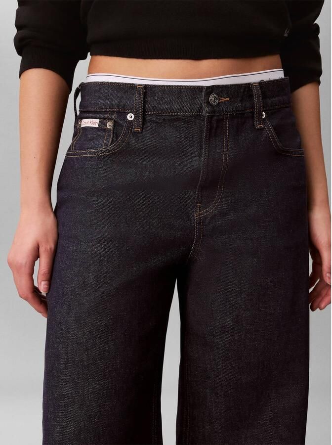 CALVIN KLEIN JEANS low waist baggy jeans donkerblauw - Foto 2