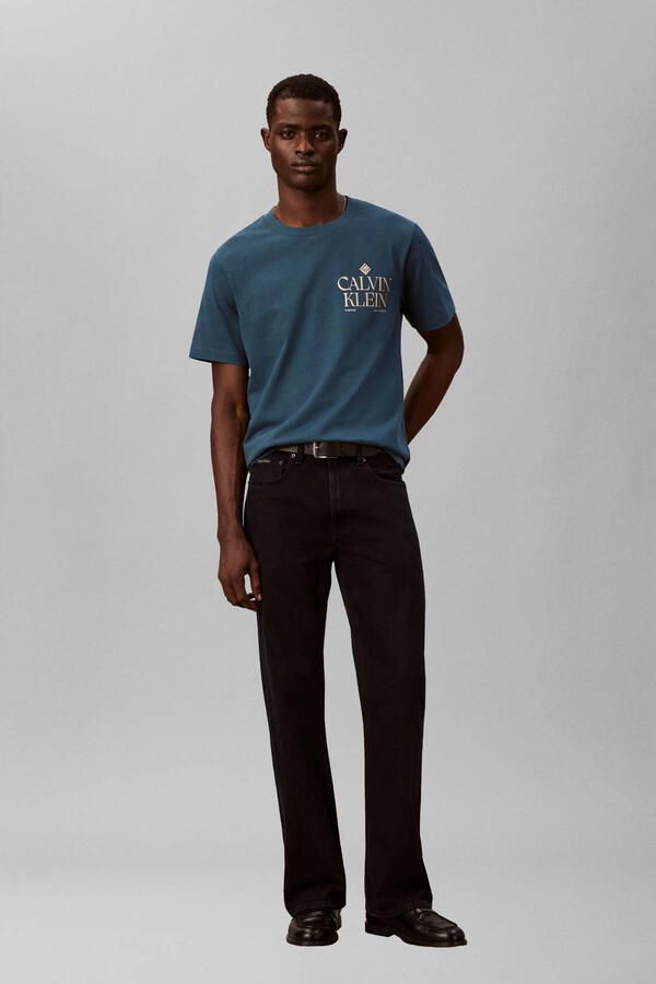 CALVIN KLEIN JEANS oversized T-shirt met backprint blauw - Foto 3