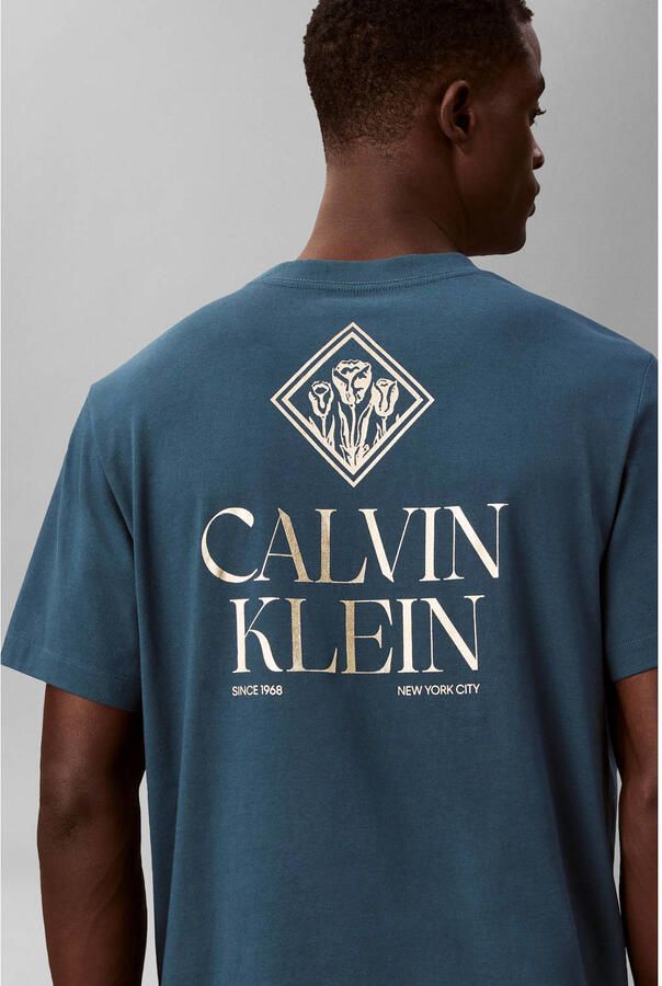 CALVIN KLEIN JEANS oversized T-shirt met backprint blauw - Foto 2