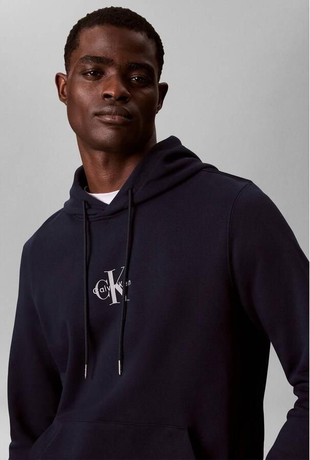 CALVIN KLEIN Heren Truien & Vesten Ls 350terry Micro Mnlg Hoodie Donkerblauw - Foto 6