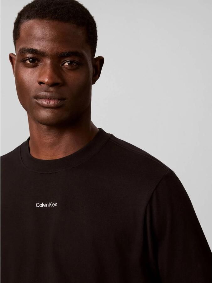 CALVIN KLEIN JEANS regular fit longsleeve zwart - Foto 3
