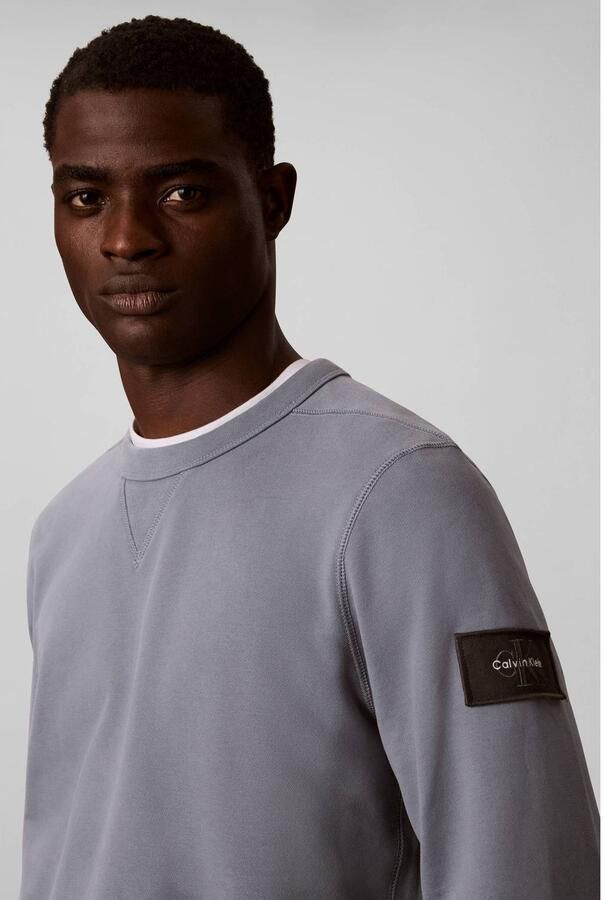 CALVIN KLEIN JEANS regular fit sweater grijs - Foto 2