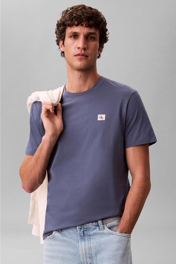 Calvin Klein Jeans regular fit T-shirt van puur katoen