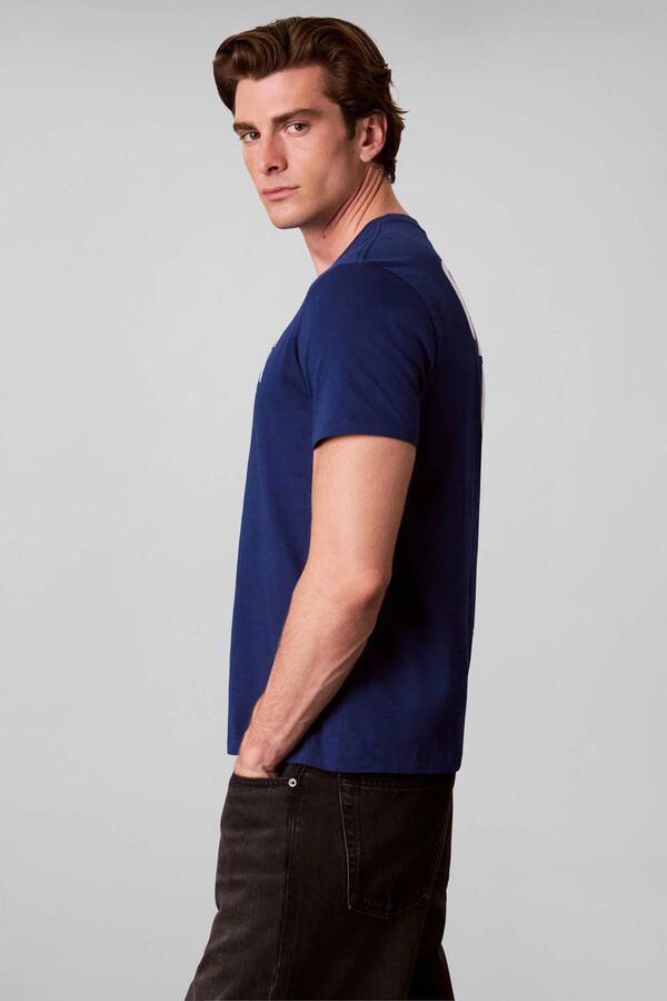 CALVIN KLEIN JEANS regular fit T-shirt met backprint estate blue - Foto 3