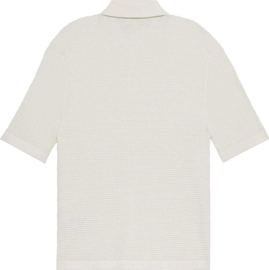 Calvin Klein Jeans Slim fit poloshirt in gebreide look