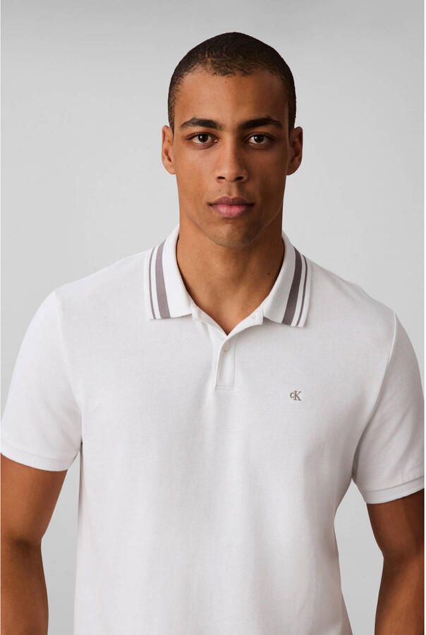 Calvin Klein Jeans Polo Shirt Korte Mouw SS MONOGRAM PIQUE TIPPED POLO - Foto 2