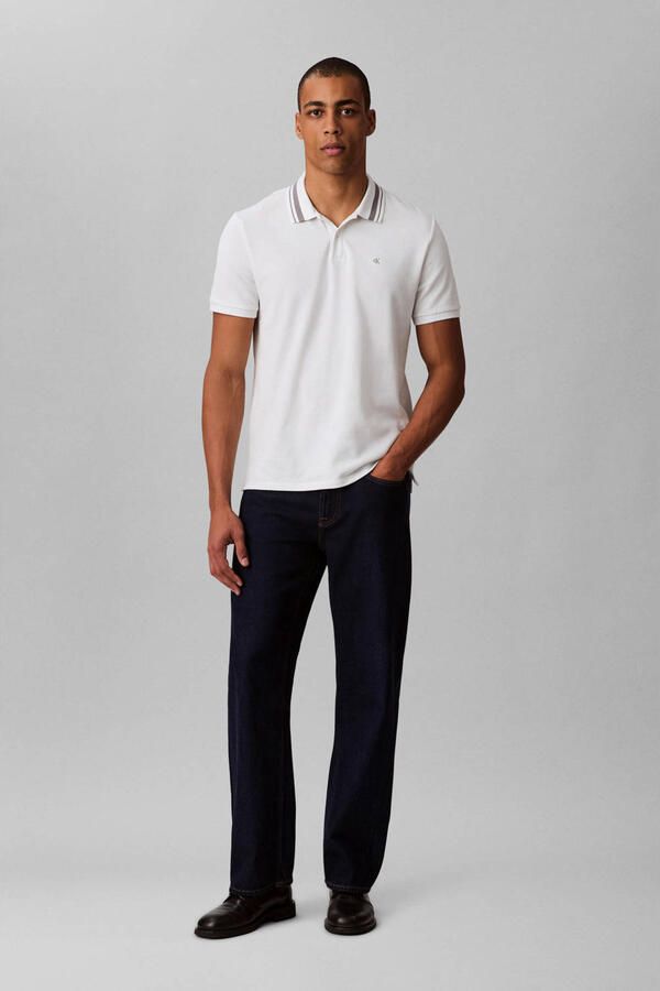 Calvin Klein Jeans Polo Shirt Korte Mouw SS MONOGRAM PIQUE TIPPED POLO
