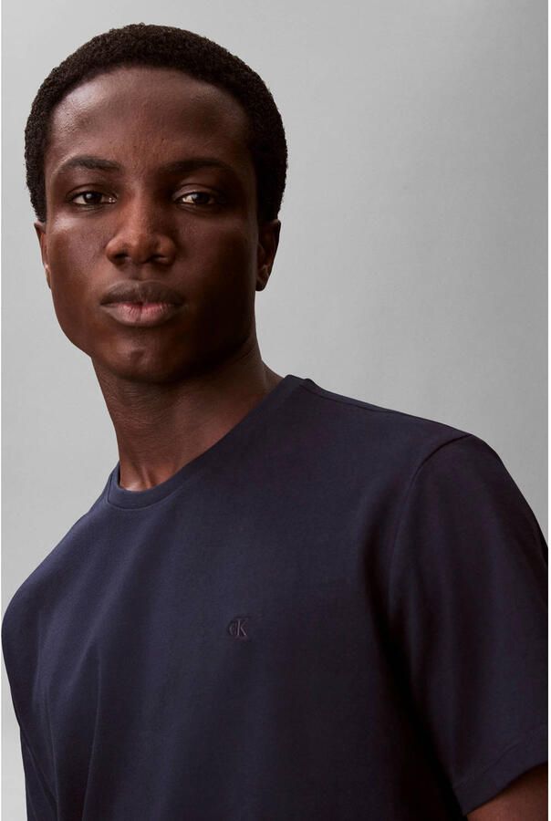 CALVIN KLEIN JEANS regular T-shirt donkerblauw - Foto 2