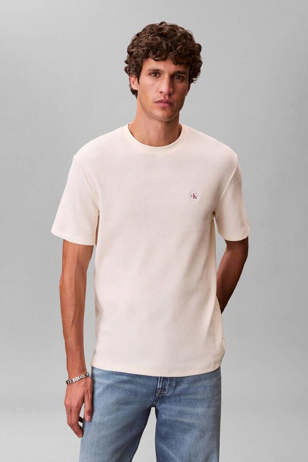 Calvin Klein Jeans Regular Fit T-shirt met logo-patch