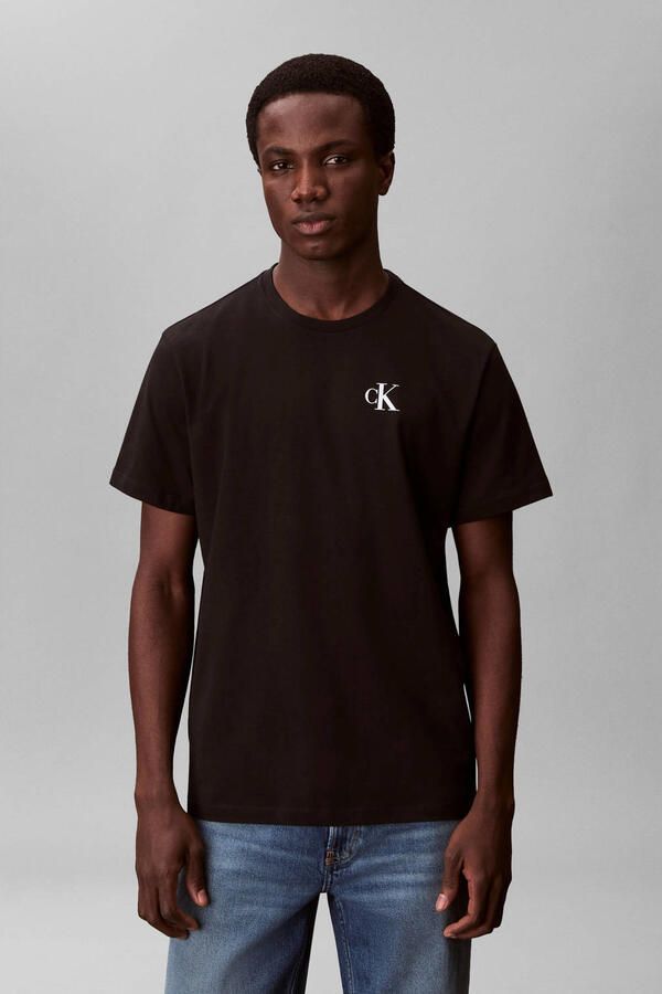 CALVIN KLEIN JEANS regular T-shirt zwart
