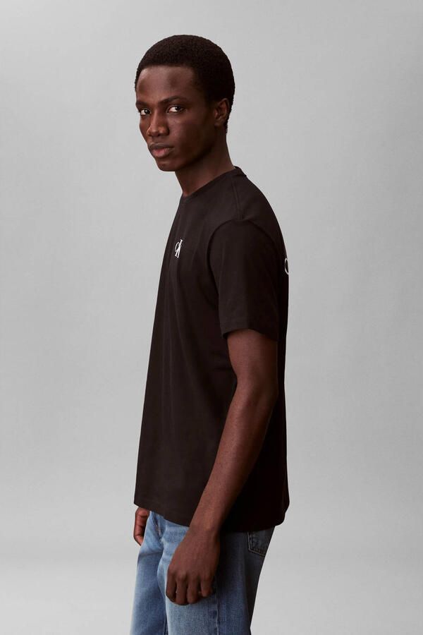 CALVIN KLEIN JEANS regular T-shirt zwart - Foto 2