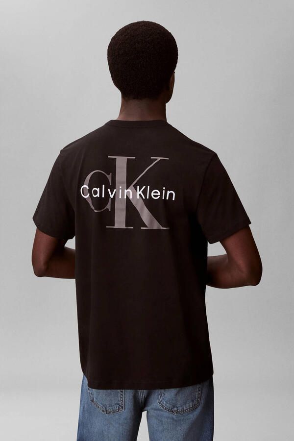 CALVIN KLEIN JEANS regular T-shirt zwart - Foto 3