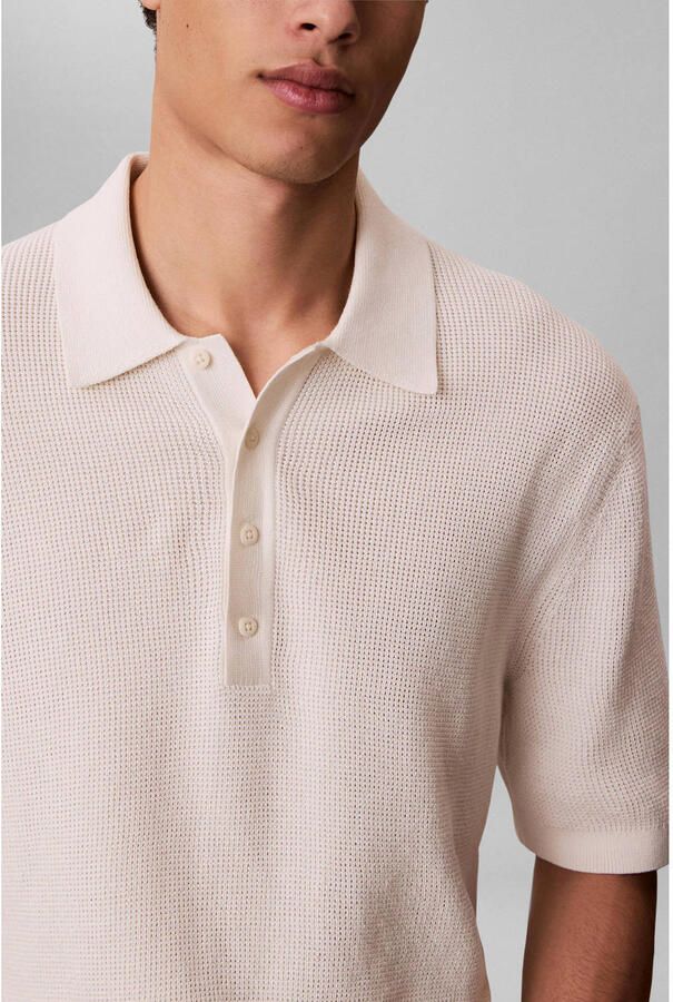 Calvin Klein Jeans Polo Shirt Korte Mouw Waffle - Foto 2