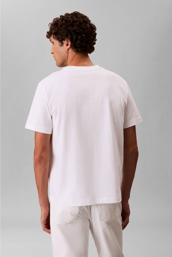 CALVIN KLEIN Heren Polo's & T-shirts Ss 20s Jersey Easy Coin Pocket T Wit - Foto 6
