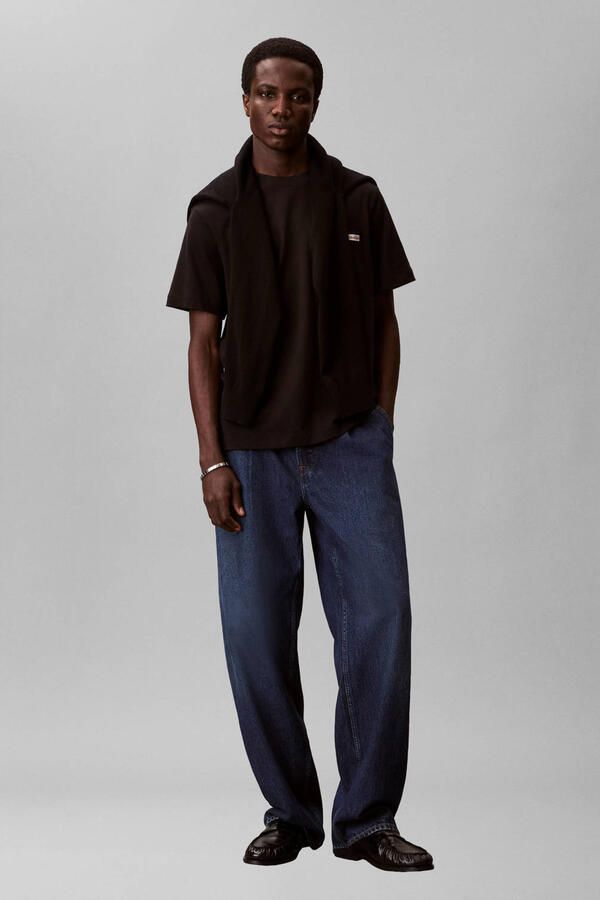 CALVIN KLEIN Heren Polo's & T-shirts Ss 20s Jersey Easy Coin Pocket T Zwart - Foto 5