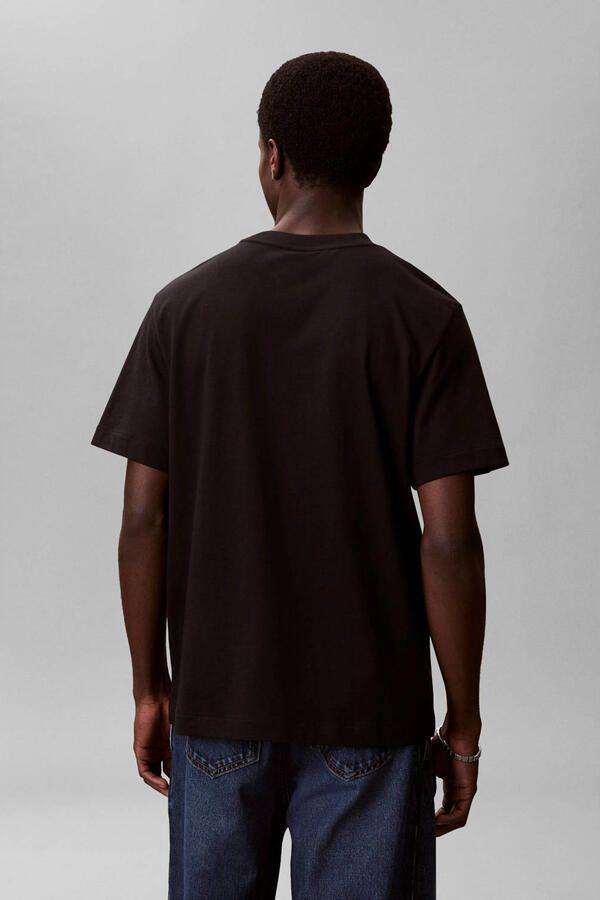 CALVIN KLEIN Heren Polo's & T-shirts Ss 20s Jersey Easy Coin Pocket T Zwart - Foto 6