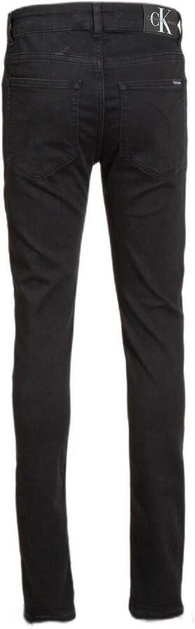 Calvin Klein Jeans skinny jeans clean black Blauw Jongens Stretchdenim 140 - Foto 3