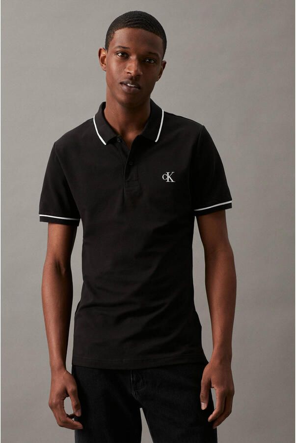 Calvin Klein Jeans Polo Shirt Korte Mouw TIPPING SLIM POLO - Foto 3