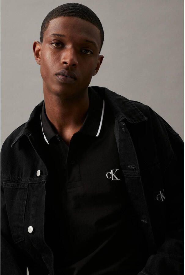 Calvin Klein Jeans Polo Shirt Korte Mouw TIPPING SLIM POLO - Foto 6