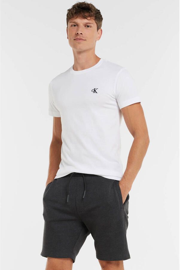 CALVIN KLEIN Heren Polo's & T-shirts Ck Essential Slim Te Wit - Foto 3