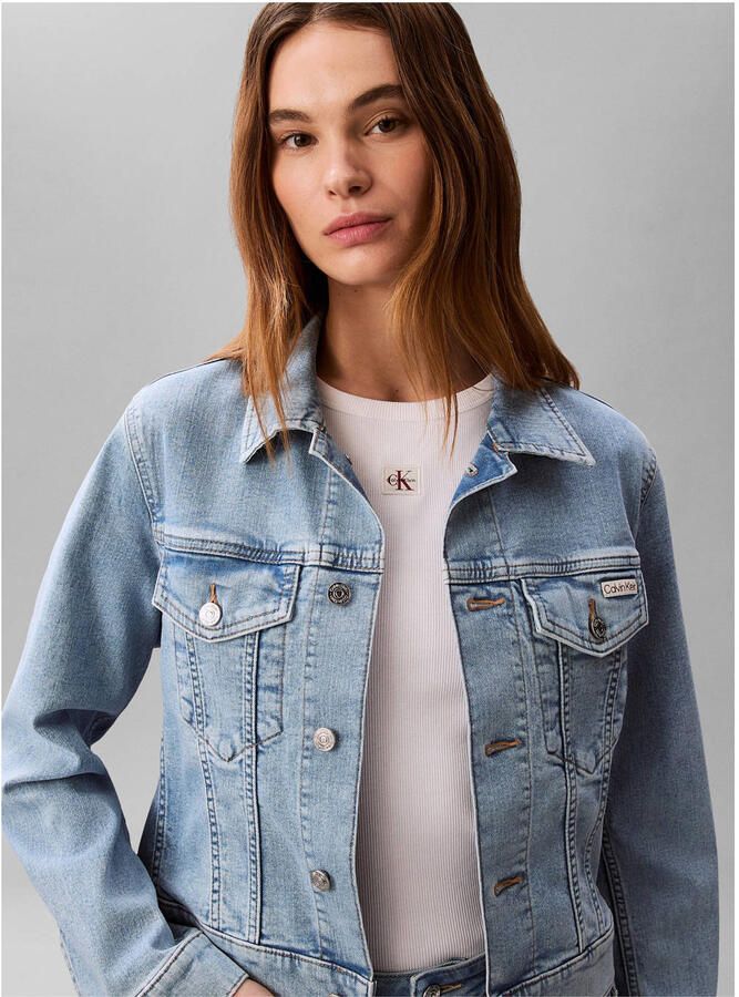 Calvin Klein Jeans Spijkerjack Lv047f672g - Foto 2