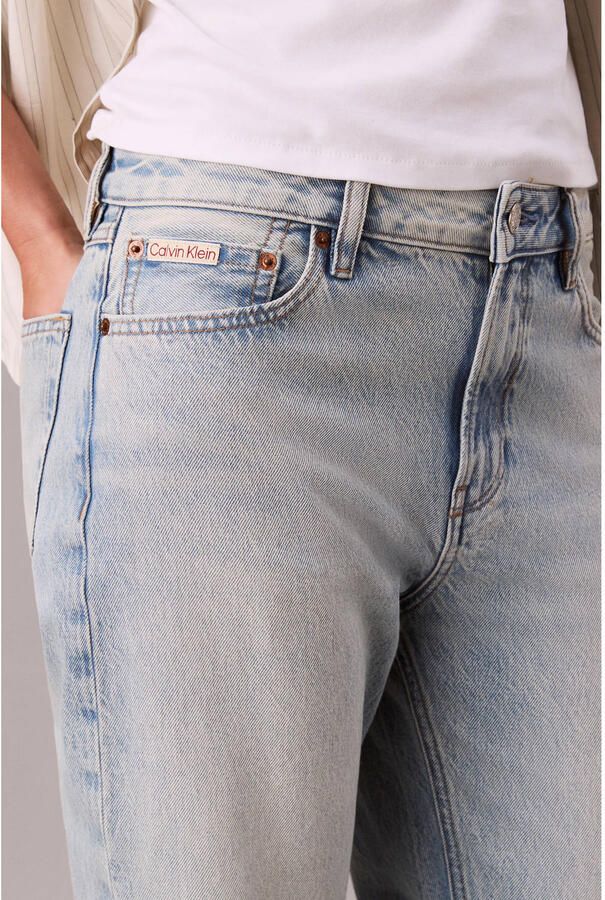 CALVIN KLEIN Dames Jeans Signature 90s Straight Lafayette Lichtblauw - Foto 5