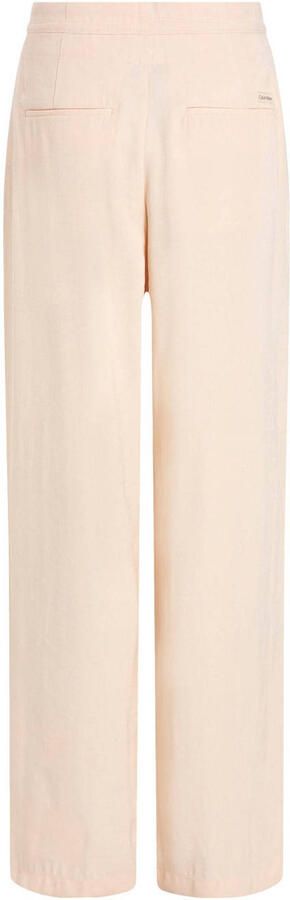 CALVIN KLEIN Dames Broeken Ecovero Relaxed Straight Pant Beige - Foto 7