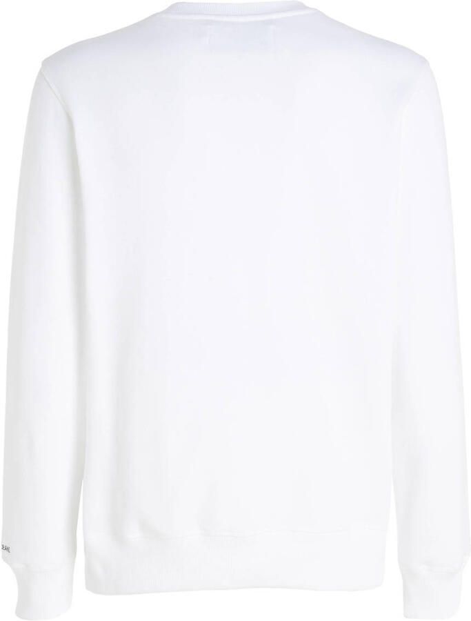 Calvin Klein Basic Sweatshirt Loose Fit Ronde Hals Lange Mouwen White Heren
